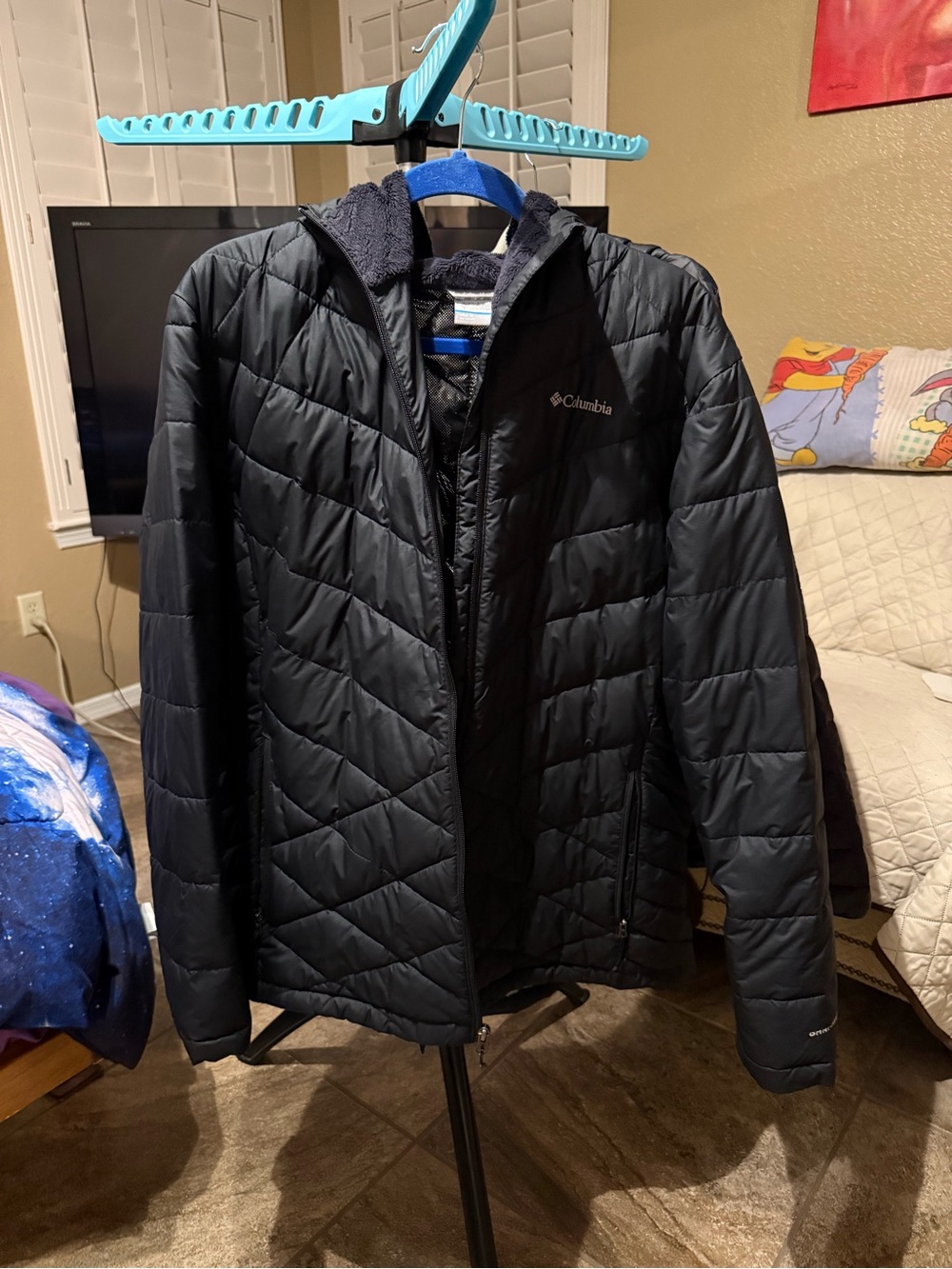 Columbia Women's Black Insulated Hooded Jacket